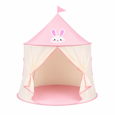 Дитячий ігровий намет-будиночок &laquo;Затишний будиночок&raquo; 140&times;110 см &bull; Складаний текстильний будинок для дітей 140&times;110 см з вікнами, шторками та сумкою для зберігання