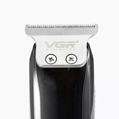 Триммер VGR V-168 для волос и бороды &bull; Аккумуляторная машинка VGR V-168 с USB-зарядкой, насадками 1/2/3 мм и T-образным ножом