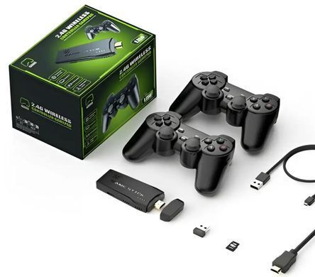 Игровая приставка DATA FROG Y3 Lite Game Stick 64 ГБ с 4K HDMI &bull; Ретро консоль с 10 000 играми и 2 беспроводными джойстиками для телевизора