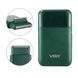Акумуляторна міні електробритва для чоловіків VGR V 390 Green &bull; Професійний шейвер з тримером для сухого та вологого гоління