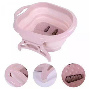 Ванночка-массажер для ног Footbath Massager 00082 &bull; Складной гидромассажер Footbath Massager 00082 для стоп с роликовым массажем