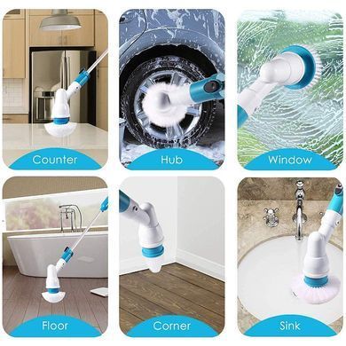 Щётка аккумуляторная ELECTRIC SPIN SCRUBBER 5в1 ∙ Беспроводная электрощётка для уборки ELECTRIC SPIN SCRUBBER MA-1