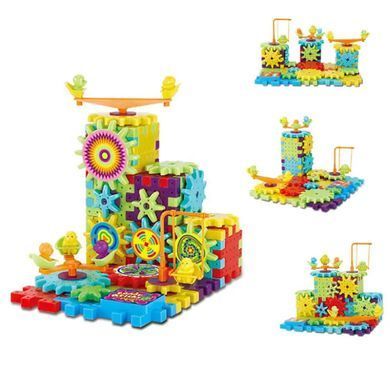 Конструктор Funny Bricks на шестерёнках 81 деталь ∙ Детский развивающий конструктор Funny Bricks 81 pcs