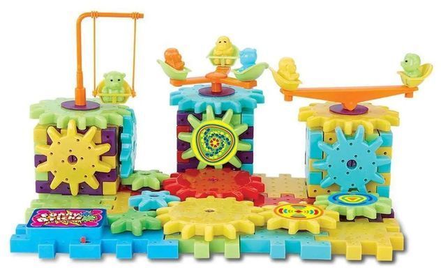 Конструктор Funny Bricks на шестерёнках 81 деталь ∙ Детский развивающий конструктор Funny Bricks 81 pcs