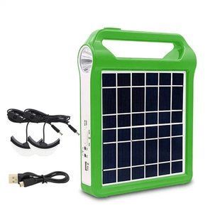 Фонарь LED EP-038A Power Bank с солнечной панелью и 2 лампочками ∙ Многофункциональный фонарь EP-038A с зарядкой от солнца и USB