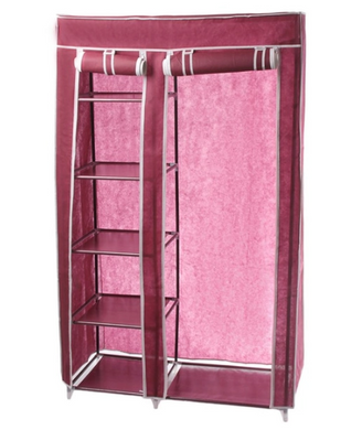 Тканевый шкаф для вещей Storage Wardrobe 88105 складной гардероб 2 секции, 105 х 45 х 170 см