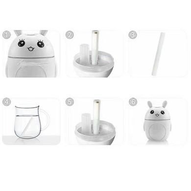 Увлажнитель воздуха Safe Air Rabbit &bull; Детский ультразвуковой увлажнитель с LED-подсветкой и питанием от USB Safe Air Rabbit