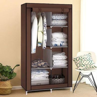 Тканевый шкаф для вещей Storage Wardrobe 88105 складной гардероб 2 секции, 105 х 45 х 170 см