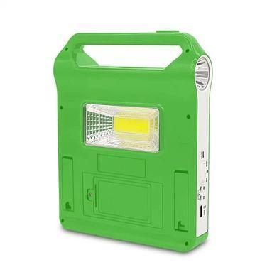 Ліхтар LED EP-038A Power Bank із сонячною панеллю та 2 лампочками ∙ Багатофункціональний ліхтар EP-038A із зарядкою від сонця та USB