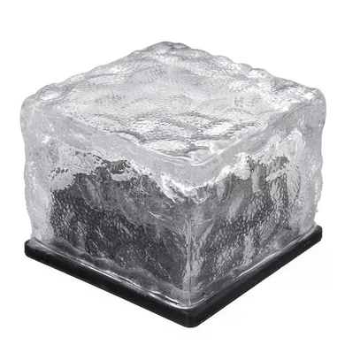 Садовый светильник Ice Cube теплый белый 10&times;6&times;10 см &bull; Уличный LED-фонарь на солнечной батарее для сада, дорожек и ландшафтной подсветки