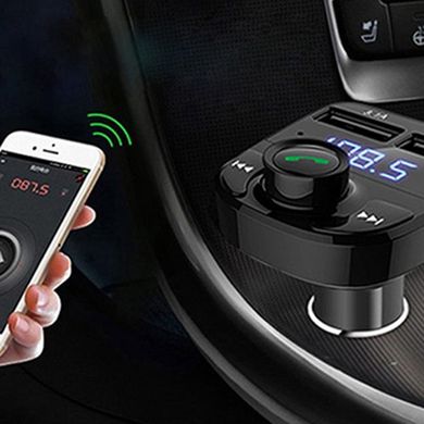 FM модулятор трансмітер в авто Car X8 MP3 ∙ 2 USB роз'єми ∙ micro SD ∙ Bluetooth