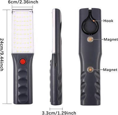 Портативний світлодіодний ліхтарик TORCH ZJ-1258 з гачком для підвішування ∙ Світлодіодний ліхтарик ZJ-1258