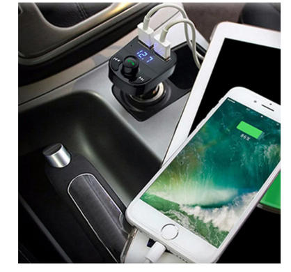 FM модулятор трансмітер в авто Car X8 MP3 ∙ 2 USB роз'єми ∙ micro SD ∙ Bluetooth