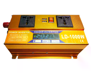 Инвертор 5 CORE SC-1000VA 1000W 12V &bull; Преобразователь напряжения 5 CORE SC-1000VA 12V-220V 660 Вт с USB и защитой