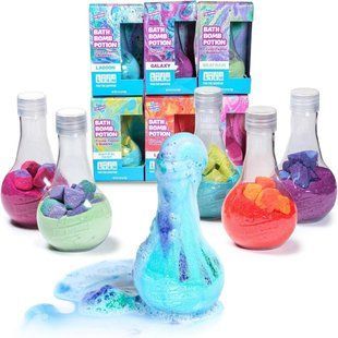 Бомбочки для ванны Tub Works 26X-309 6 шт. &bull; Детский набор Tub Works Kids Bath Bomb Magic Potion 26X-309 с шипучими зельями, цветной пеной и пузырьками для игры во время купания