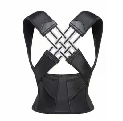 Коректор постави Posture Belt чорний L&ndash;XXL &bull; Корсет для вирівнювання спини, підтримки попереку та розвантаження хребта