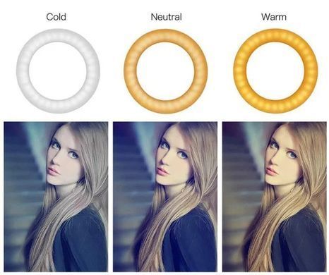 Кольцевая LED лампа с держателем для смартфона | Селфи кольцо набор блогера 2 в 1