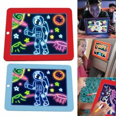 Волшебная светящаяся доска - планшет для рисования Magic SketchPad TV10019 с фломастерами и трафаретами ∙ Детский творческий набор для создания светящихся рисунков ∙ 8 режимов цветов