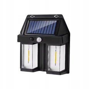 Фонарь на солнечной батарее с датчиком движения Solar Wall Lamp COBA CB-228 &bull; Уличный LED прожектор с солнечной панелью CB-228