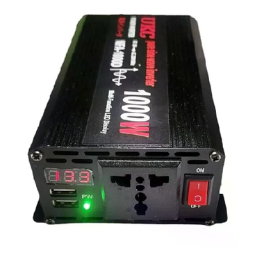 Інвертор 5 CORE 1000W 12V-220V &bull; Перетворювач напруги 5 CORE 1000W DC/AC 12V з USB та модифікованою синусоїдою