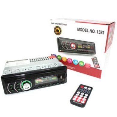 Автомобильная магнитола 1581 USB + RGB подсветка + Sd+Fm+Aux+пульт (4x50W) PR4