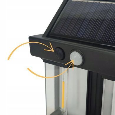 Ліхтар на сонячній батареї із датчиком руху Solar Wall Lamp COBA CB-228 &bull; Вуличний LED прожектор із сонячною панеллю CB-228
