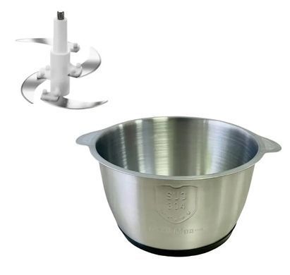 Кухонный измельчитель Hoffmans HM-8840 2 л &bull; Электрический металлический чоппер 1200 Вт с 4 ножами и 2 скоростями