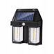 Ліхтар на сонячній батареї із датчиком руху Solar Wall Lamp COBA CB-228 &bull; Вуличний LED прожектор із сонячною панеллю CB-228