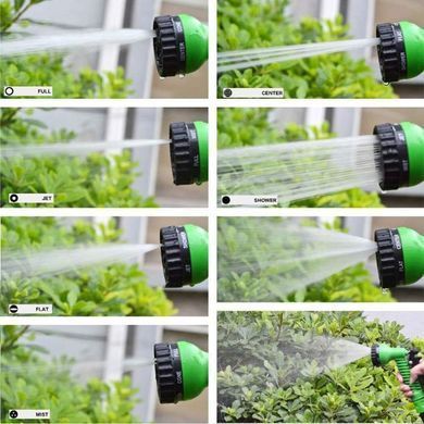 Гибкий поливочный шланг Garden Hose 15 м &bull; Удлиняющийся шланг для сада огорода и дачи с универсальным подключением
