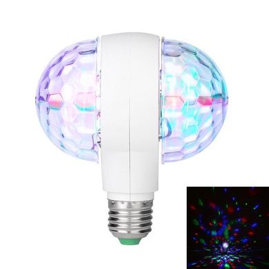 Диско - лампа з патроном, що обертається Led lamp RGB Диско куля