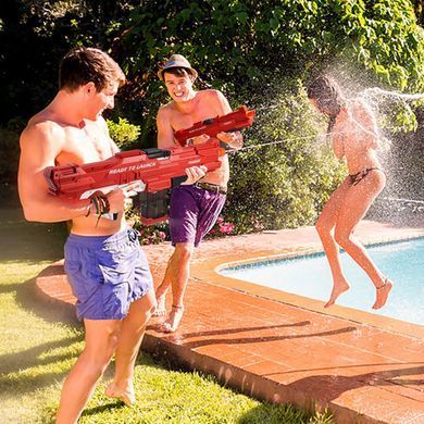 Водяной пистолет детский Combat Water Gun &bull; Аккумуляторный водный бластер с автоматическим набором воды для летних игр