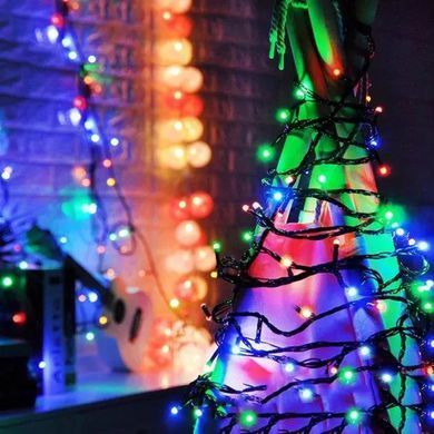 Світлодіодна гірлянда 10 м 100 LED 8 режимів ∙ Провід гірлянда 18*350 мікс