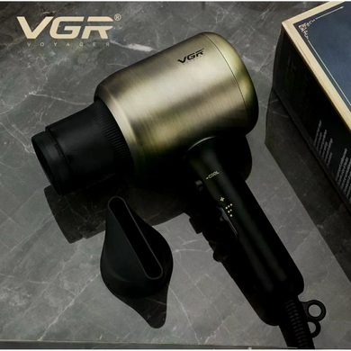 Фен VGR V-453 &bull; Професійний фен для волосся VGR V-453 2200 Вт з холодним обдувом, регулюванням температури та концентратором