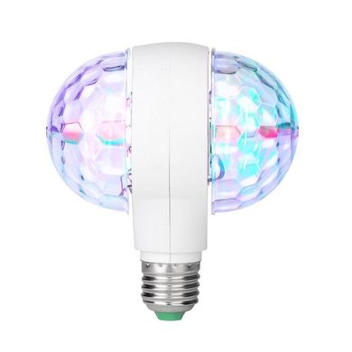 Диско - лампа з патроном, що обертається Led lamp RGB Диско куля