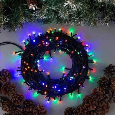 Світлодіодна гірлянда 10 м 100 LED 8 режимів ∙ Провід гірлянда 18*350 мікс