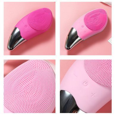 Электрическая силиконовая щетка Sonic Facial Brush Вибро - щеточка массажер для очищения кожи лица и тела