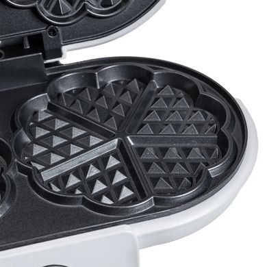 Вафельница для бельгийских вафель 1200 Вт Sokany KJ-510 в форме сердца, 10 шт ∙ Антипригарное покрытие