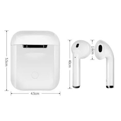 Наушники AirPods i12 BT с сенсором Bluetooth беспроводные наушники - вкладыши в зарядном кейсе