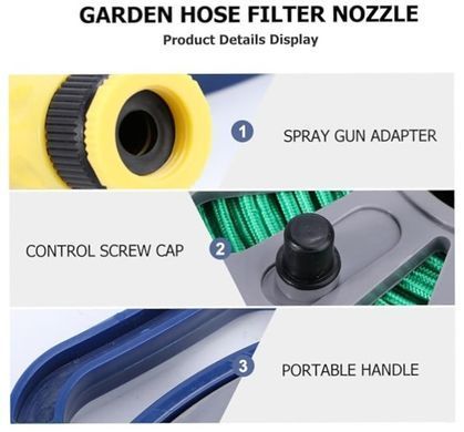 Гибкий поливочный шланг Garden Hose 15 м &bull; Удлиняющийся шланг для сада огорода и дачи с универсальным подключением