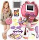 Дитячий косметичний набір Kids Pretend Toy Bag сумка для макіяжу з дзеркалом ∙ Ігровий набір Kids Pretend Toy Bag для дівчат