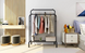 Двойная стойка &ndash; вешалка для одежды Double floor Hanger c полкой для обуви, Ш104хГ41.5хВ152