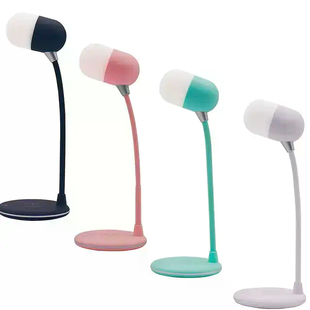 Настольная LED-лампа MD-088 с беспроводной зарядкой, Bluetooth-колонкой и динамиком &bull; Многофункциональная лампа для телефона, музыки и рабочего стола