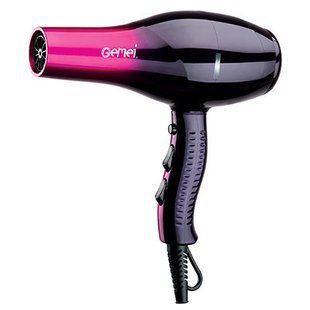 Фен для волос GEMEI GM-1750 NEW, мощность&nbsp;2200W, режим Турбо CG23 PR4