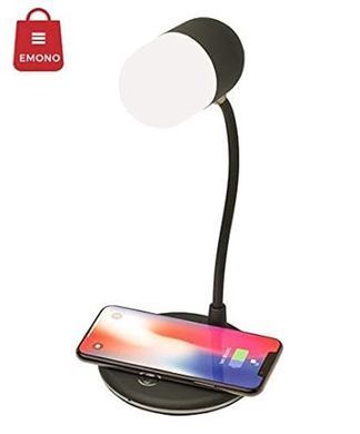 Настольная LED-лампа MD-088 с беспроводной зарядкой, Bluetooth-колонкой и динамиком &bull; Многофункциональная лампа для телефона, музыки и рабочего стола