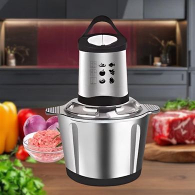 Измельчитель электрический Hoffmans Electronics НМ-8840 с металлической чашей 2л &bull; Универсальный чоппер 1200Вт