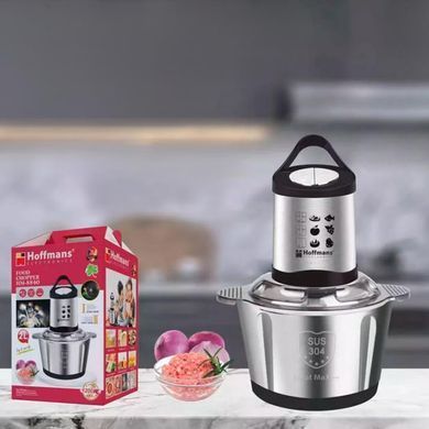 Измельчитель электрический Hoffmans Electronics НМ-8840 с металлической чашей 2л &bull; Универсальный чоппер 1200Вт