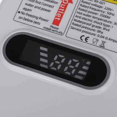 Термостатический бойлер Delimano RX-021 3500W &bull; Электрический проточный водонагреватель с ЖК-экраном