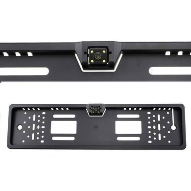 Камера заднего вида в авто номерной рамке с 16 LED подсветкой Black PR4