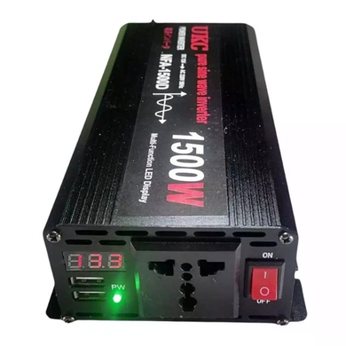 Інвертор 5 CORE 1500W 12V AC/DC &bull; Перетворювач напруги 5 CORE 1500W 12V із синусоїдальним виходом для автономного живлення