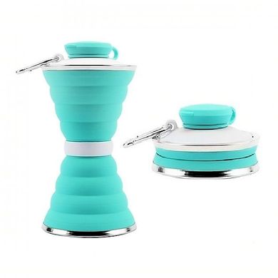 Складная силиконовая бутылка Folding travel water cup, 500 мл